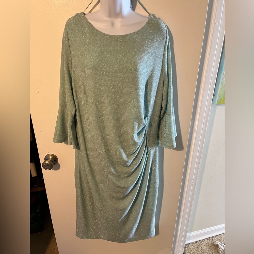 Jessica Howard mint shimmer dress-18W